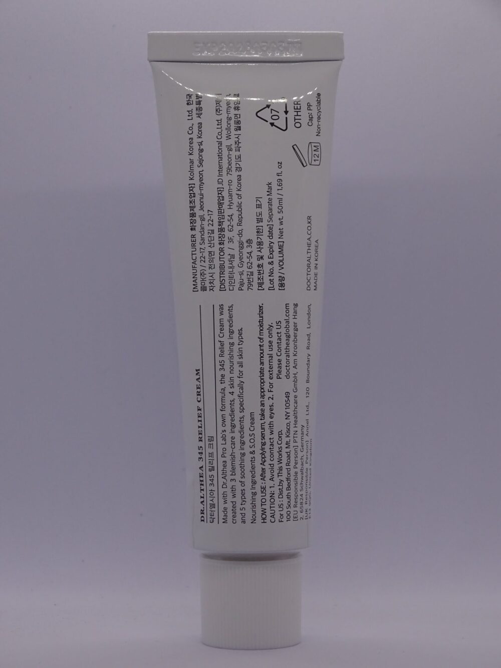Dr. Althea - 345 Relief Cream - Regeneráló Arckrém 7. kép